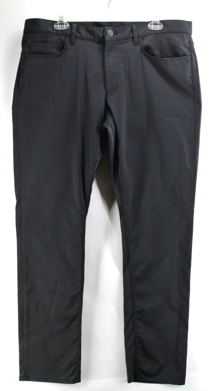 Theory Raffi Slim Fit Pants Mens Dress Casual Stretch Black Size 38x30